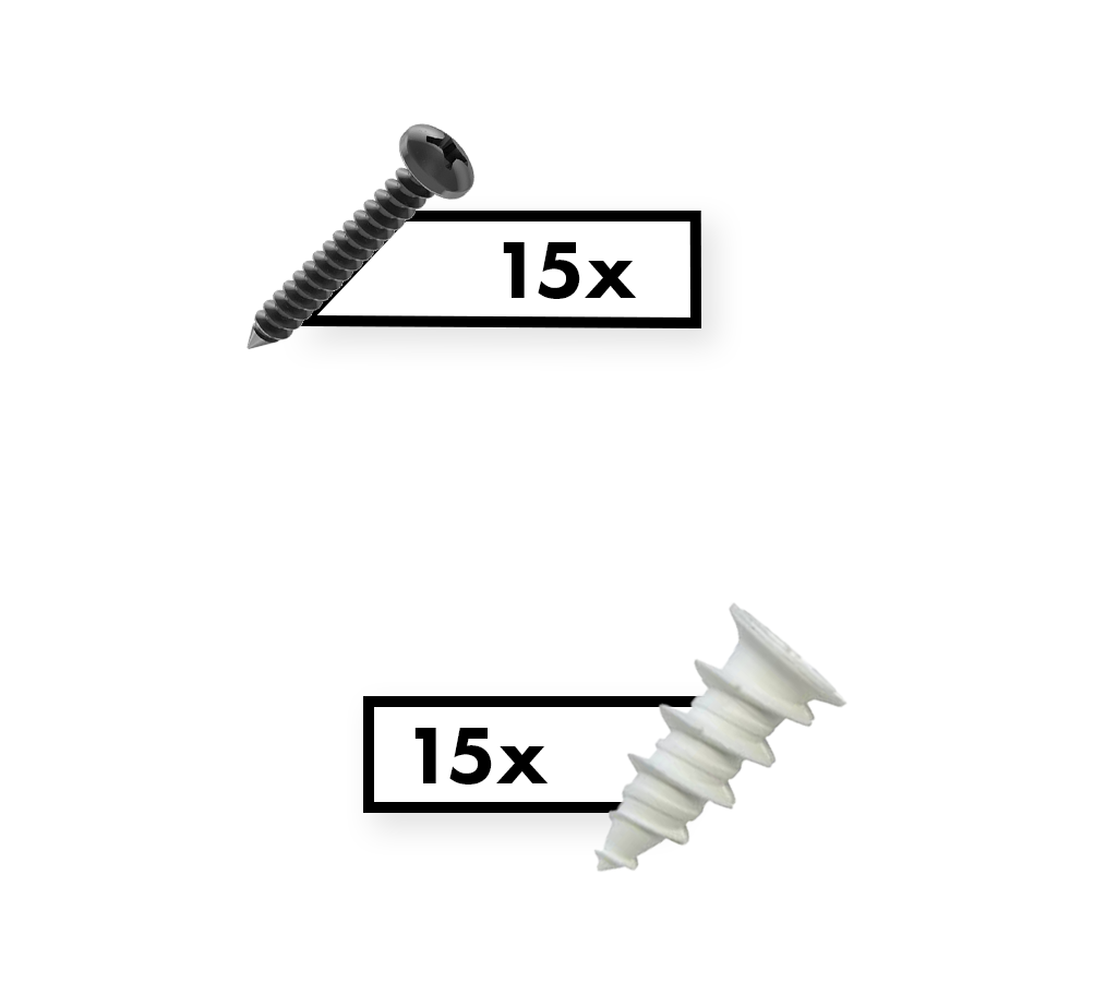Climbing Gear Wall Mount Hardware - Screws & Anchors Kit | GearRax